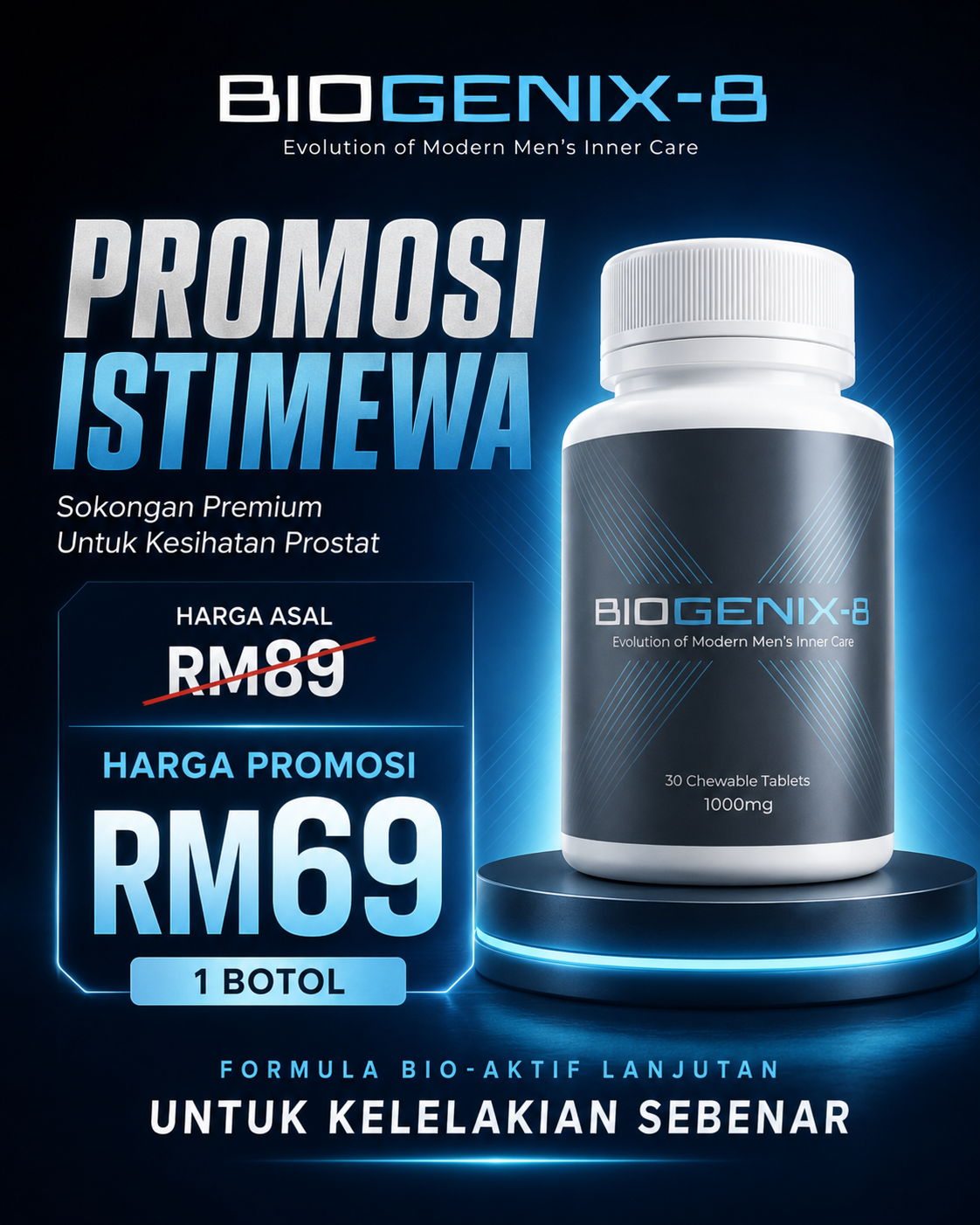 Promosi BIOGENIX-8 1 botol RM69